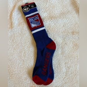 NWT- NEW YORK RANGERS '47 Duster Sport Crew Socks